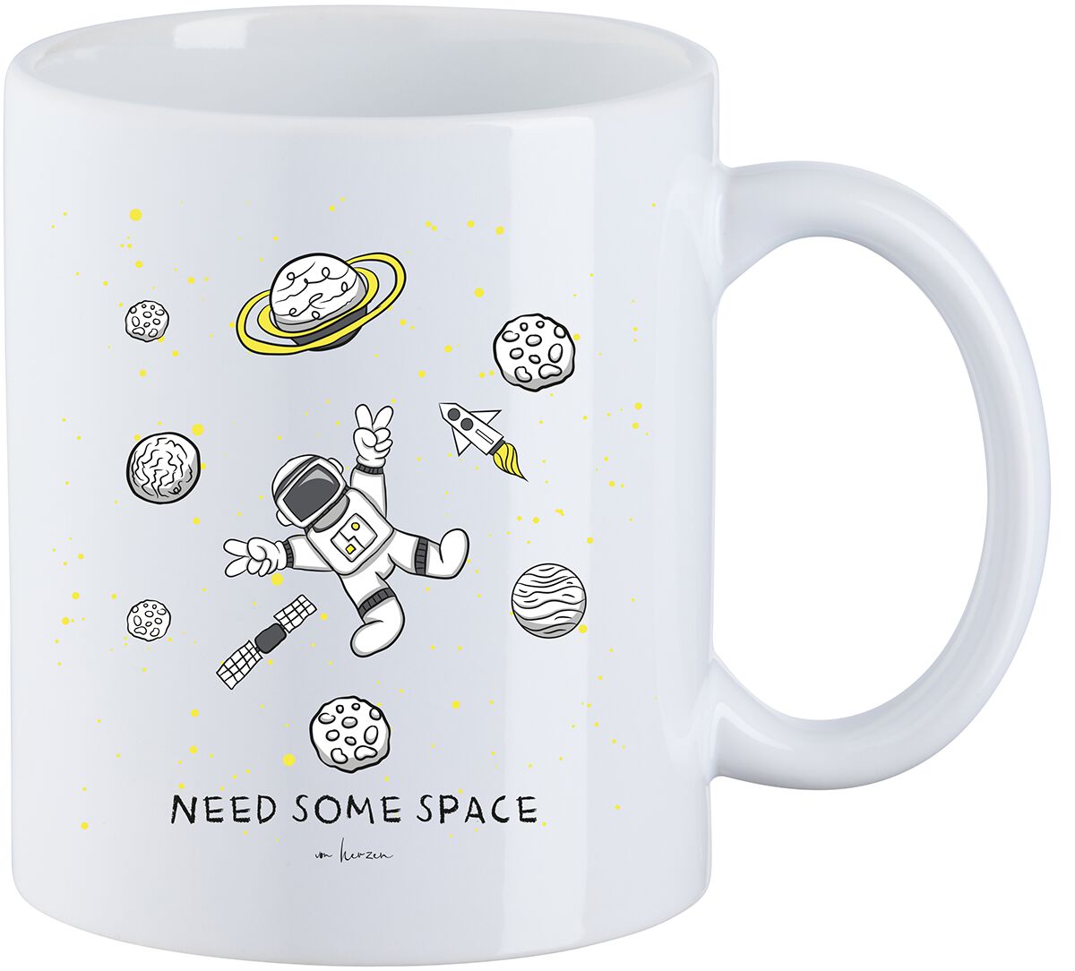 Sprüche Need Some Space Tasse weiß Sprüche Need Some Space Tasse weiß