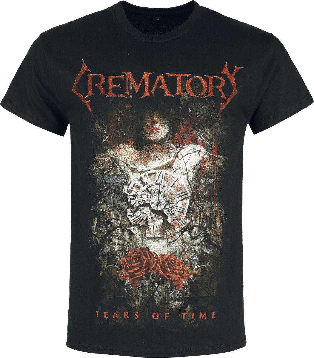 Crematory T-Shirt - Tears Of Time - S bis XXL - für Männer - Größe S - schwarz  - Lizenziertes Merchandise!