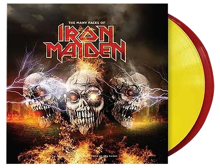V.A. Many faces of Iron Maiden LP gelb rot