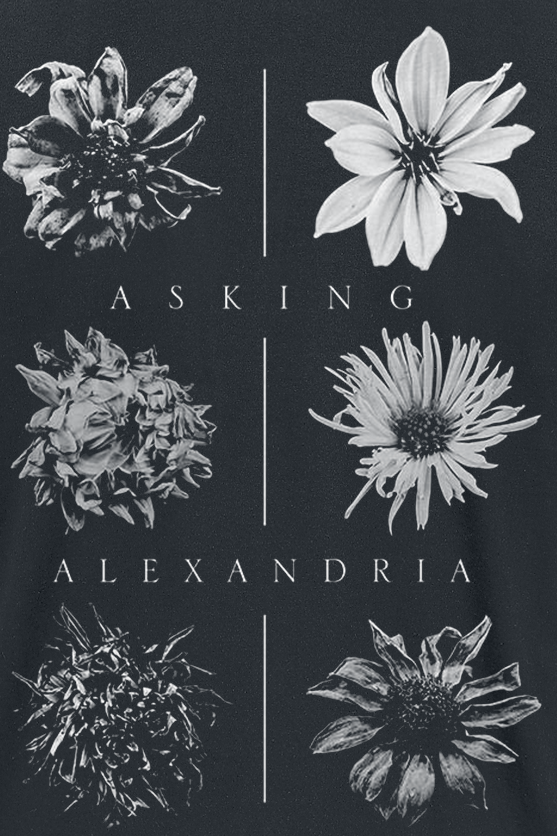 Asking Alexandria T-Shirt - Wilted Flowers - S bis 4XL - für Männer - Größe XL - schwarz  - Lizenziertes Merchandise!