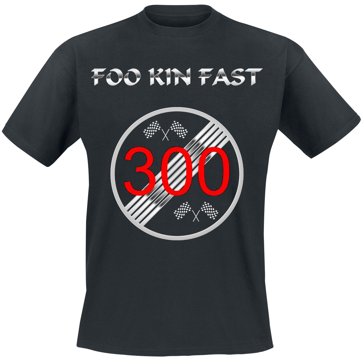 Foo Kin Fast -  - T-Shirt - black image