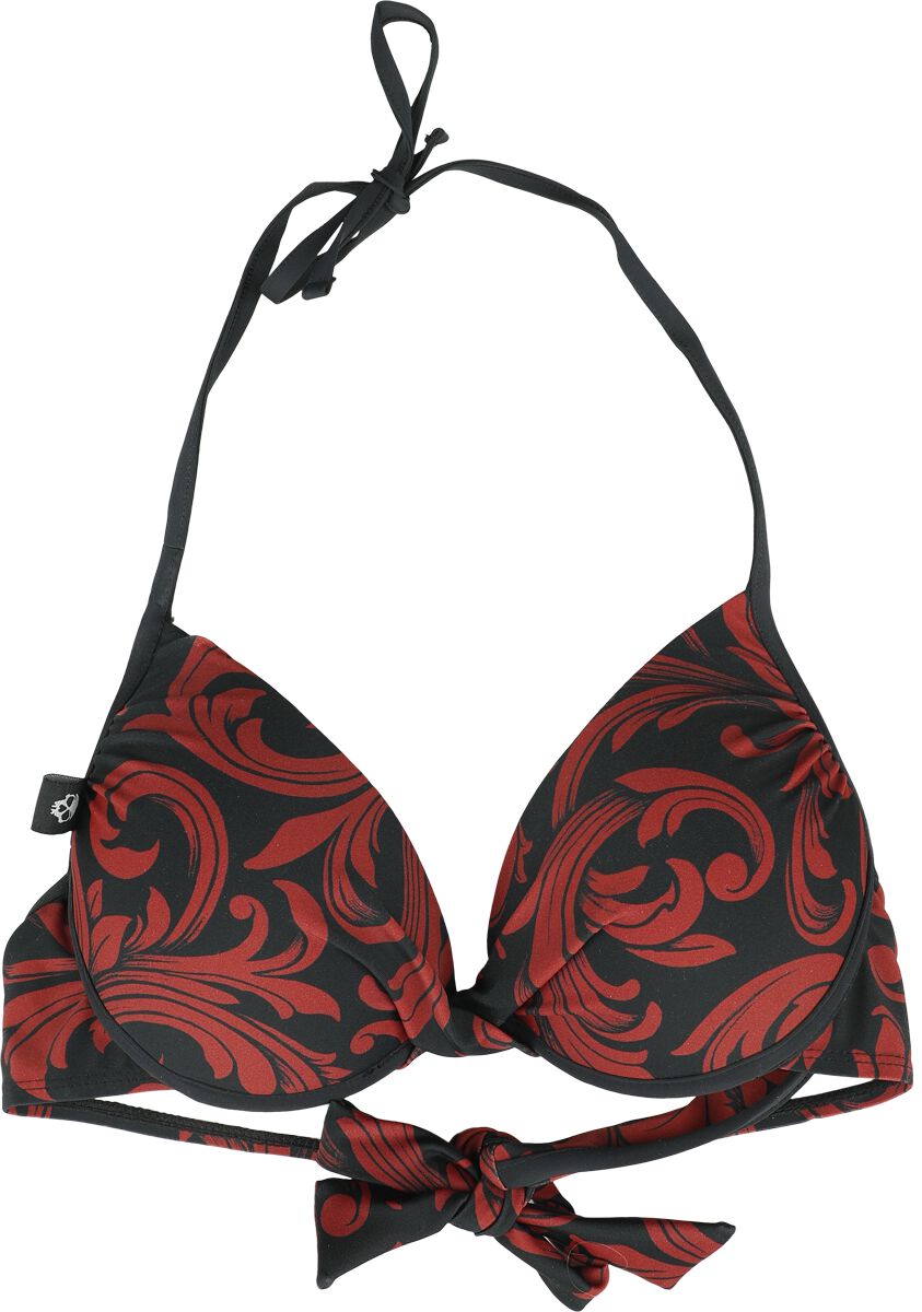 Black Premium by EMP Bikini Top With Ornaments Bikini-Oberteil schwarz in L