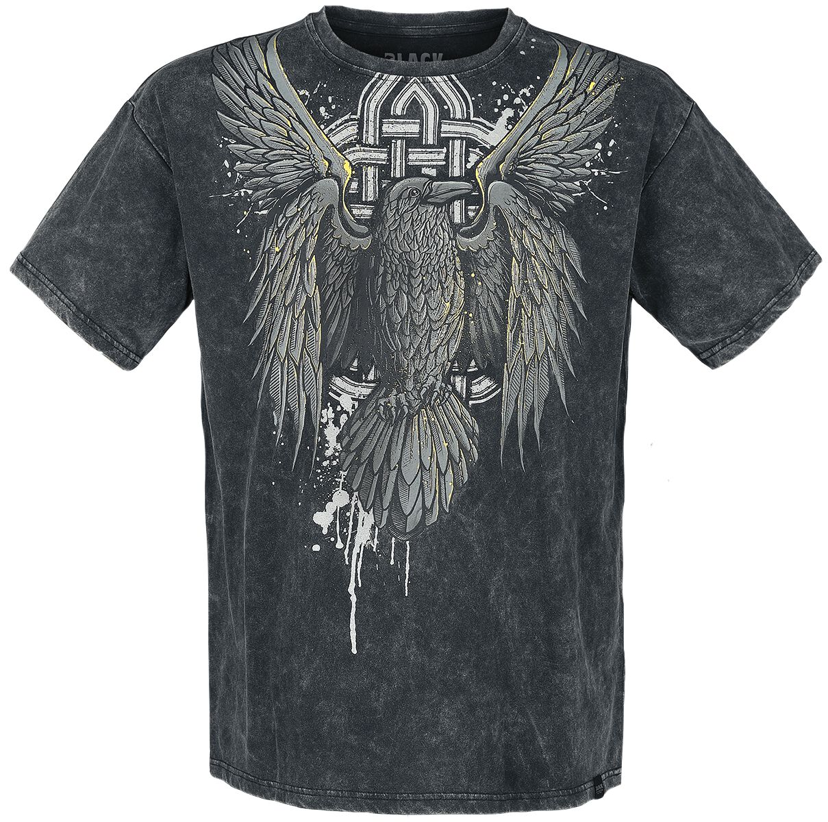 T-Shirt Manches courtes de Black Premium by EMP - T-Shirt mit Rabenprint - S à 4XL - pour Homme - no