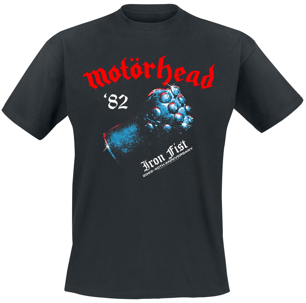 Motörhead Shiny Iron Fist Anniversary T-Shirt black