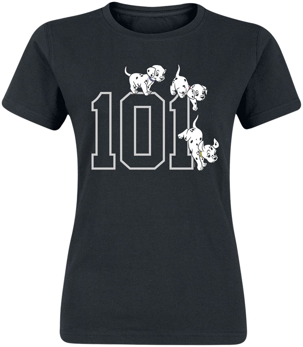 Image of 101 Dalmatiner 101 Dalmatiner Girl-Shirt schwarz