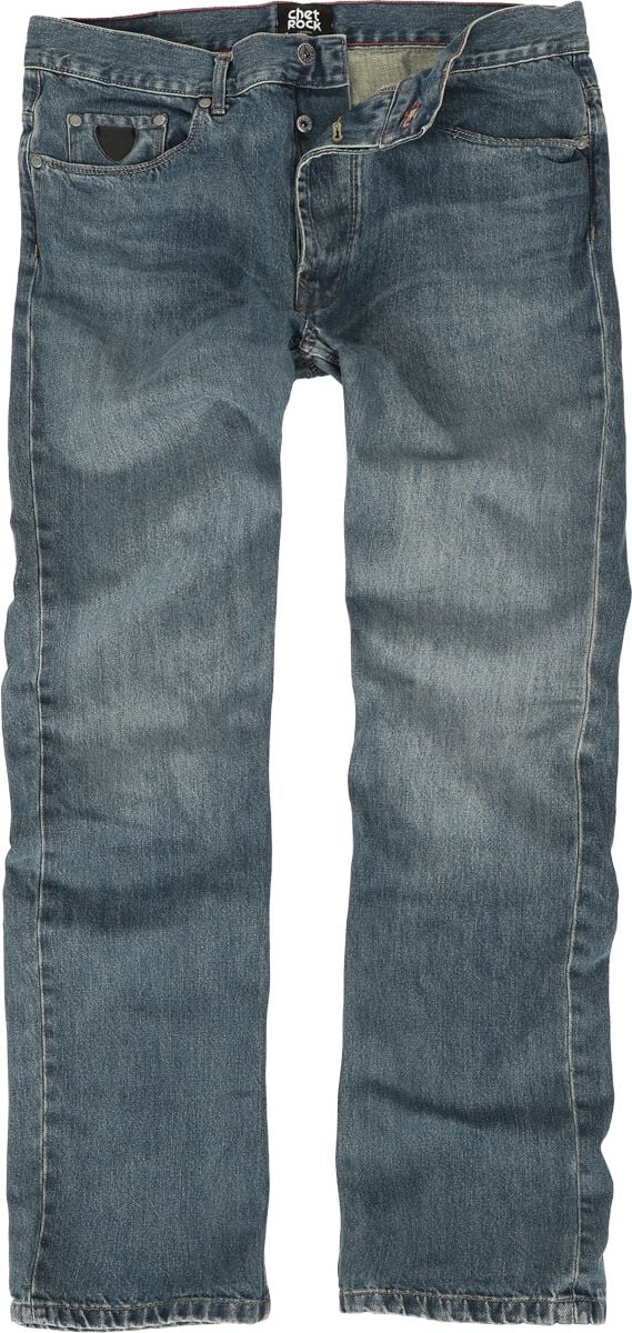 Jean Rockabilly de Chet Rock - Ringo Jeans Light Vintage - W30L32 à W38L34 - pour Homme - bleu