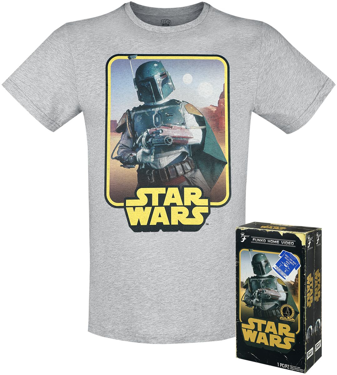 Star Wars Boba Fett T-Shirt grau von Funko