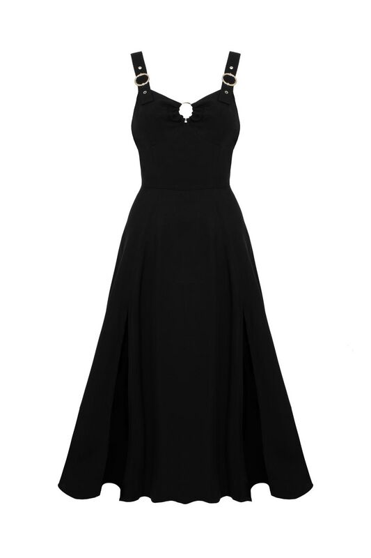 Hell Bunny Morgana Dress Mittellanges Kleid schwarz in 3XL H40519