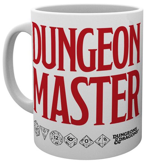 Dungeon Master Tasse weiß von Dungeons and Dragons