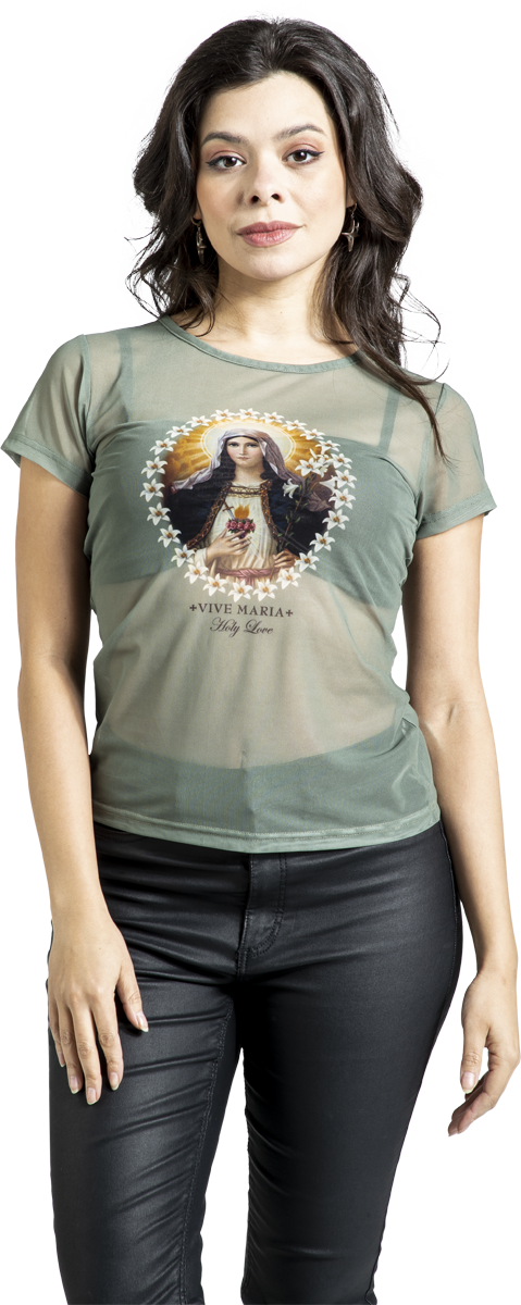 Thumbnail - Vive Maria Holy Green Maria T-Shirt grün in M