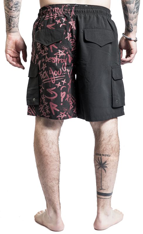 Männer Bekleidung Badeshorts mit Print | RED by EMP Badeshort