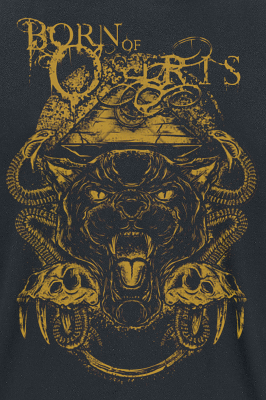 Born Of Osiris Panther Snake T-Shirt schwarz