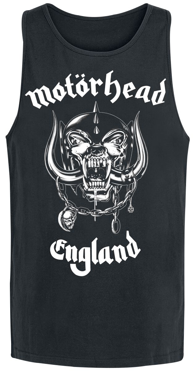 Motörhead Tank-Top - England - S bis XL - für Männer - Größe XL - schwarz  - Lizenziertes Merchandise!