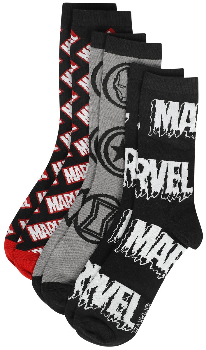 Marvel - Marvel Socken - Avengers - EU39-42 bis EU43-46 - Größe EU 43-46 - multicolor  - EMP exklusives Merchandise!
