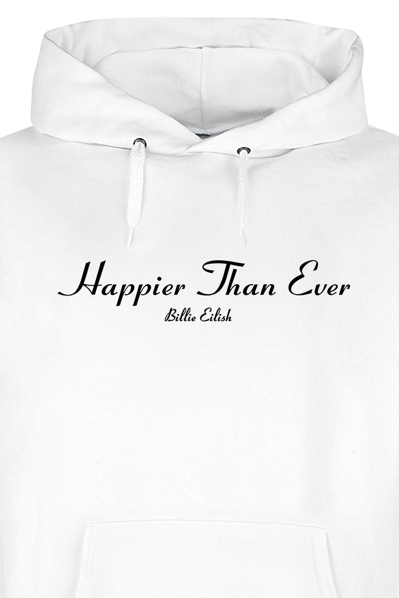 Eilish, Billie Happier Than Ever Kapuzenpullover weiß