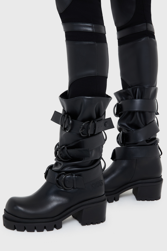 KIHILIST by KILLSTAR Gothic Boots - Bleak Boots - for Women - black