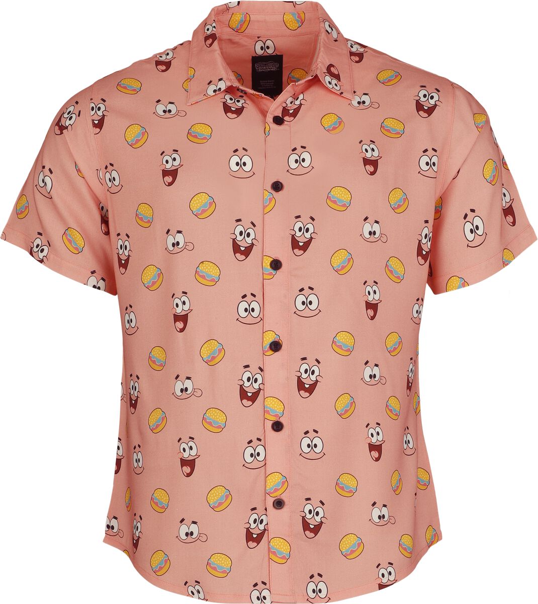 SpongeBob Schwammkopf Kurzarmhemd - Patrick - Hawaii - S bis 3XL - für Männer - Größe XXL - multicolor  - EMP exklusives Merchandise!
