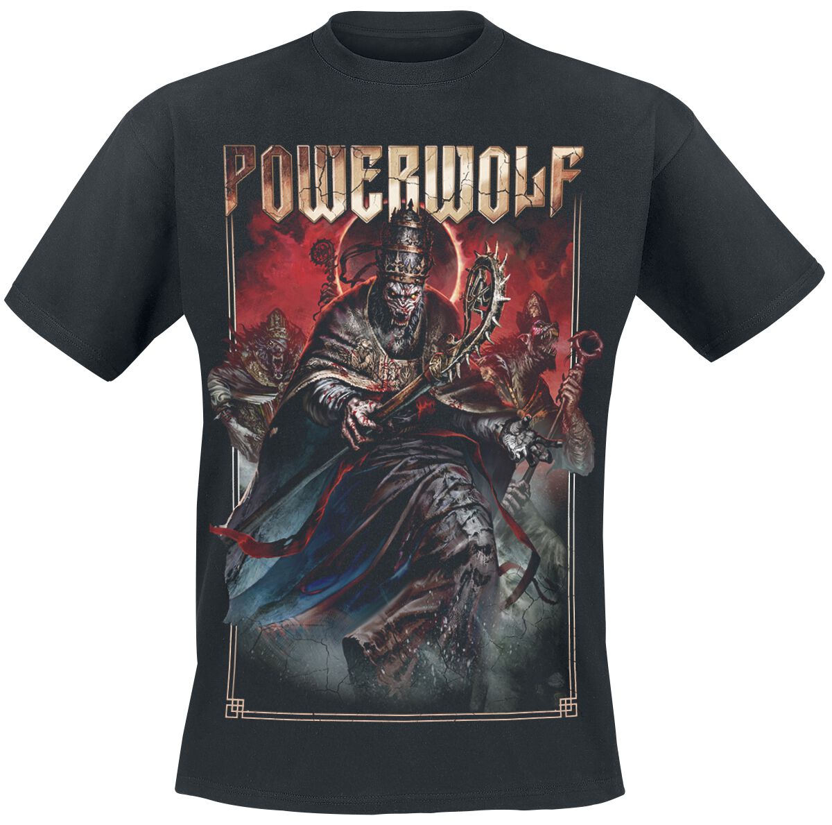 Powerwolf T-Shirt - Blood Of The Saints - S bis 3XL - für Männer - Größe 3XL - schwarz  - Lizenziertes Merchandise!