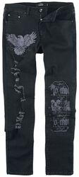 Jeans im Destroyed-Look, Rock Rebel by EMP, Jeans
