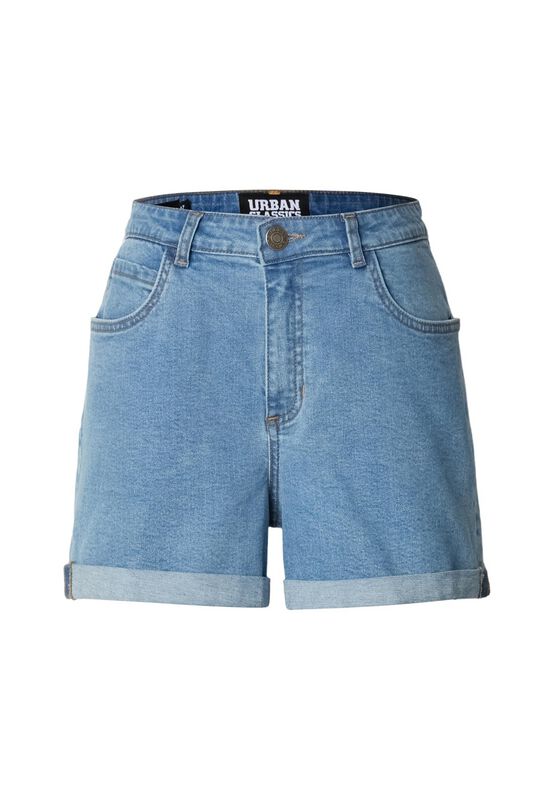 Levně Urban Classics Dámské denimové šortky s vysokým pásem Dámské šortky světle modrá