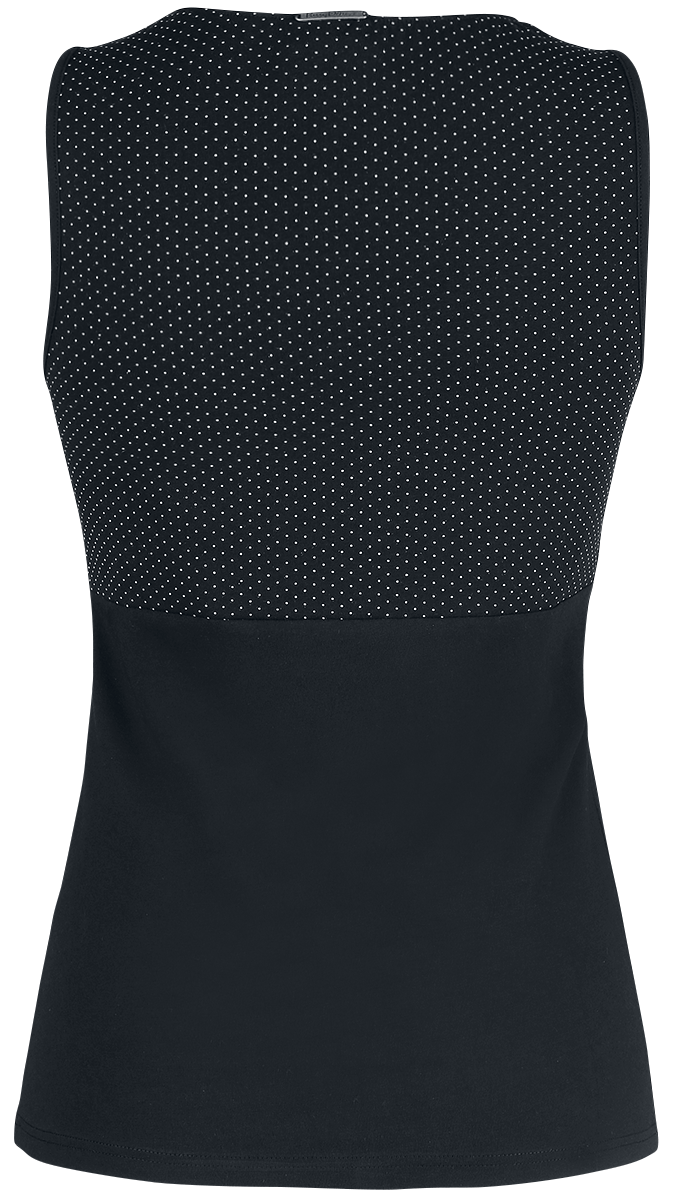 Pussy Deluxe Mini Dots Top Top schwarz weiß