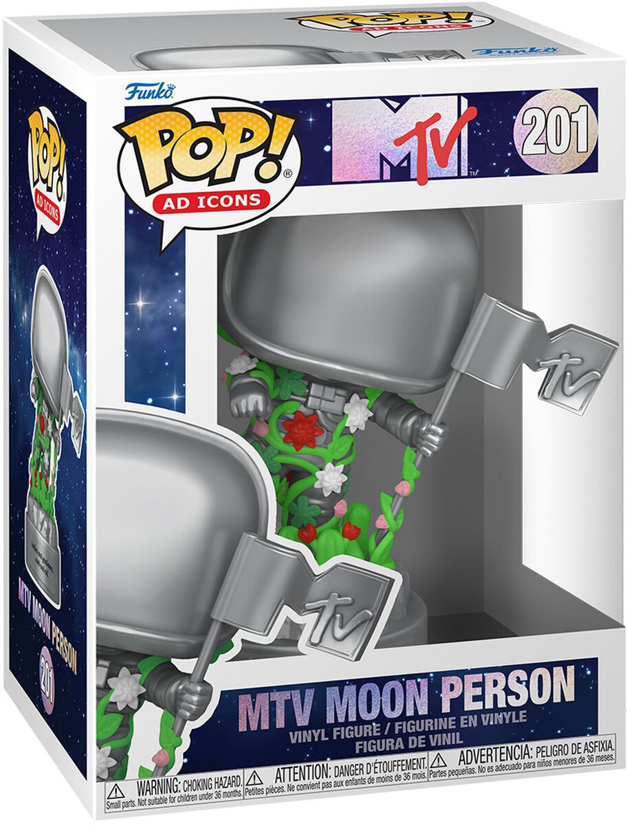 Levně MTV Vinylová figurka č.201 MTV Moon Person (Pop! AD Icons) Sberatelská postava standard