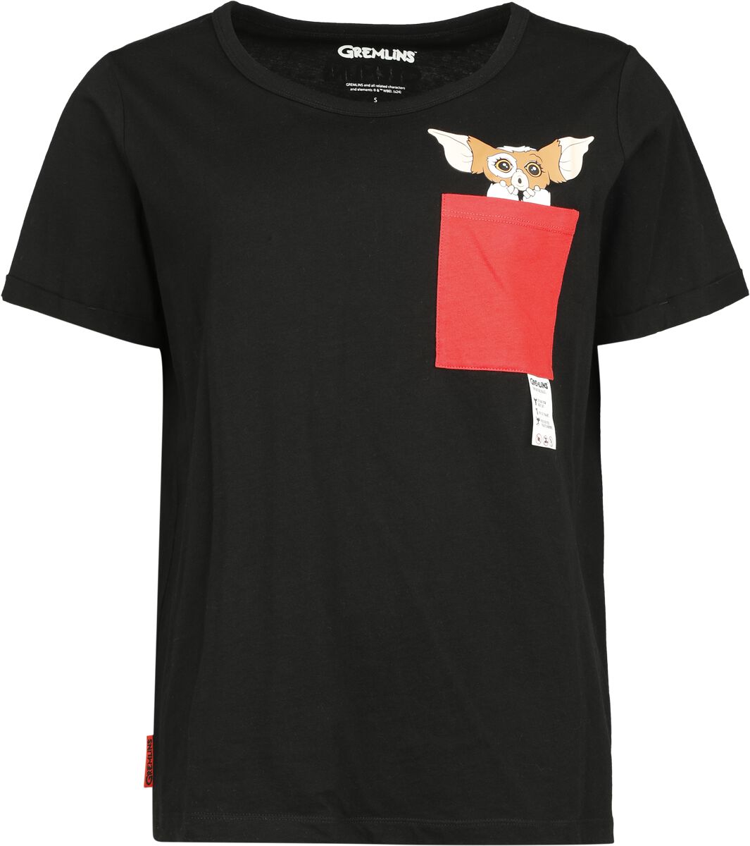 Gremlins Gizmo T-Shirt schwarz in XL