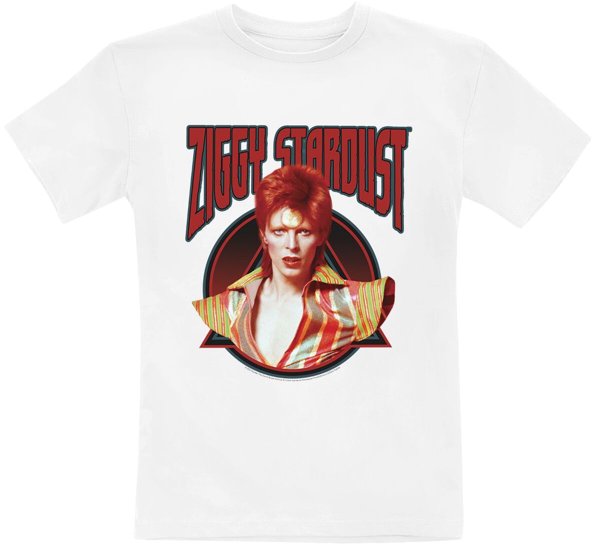 David Bowie Ziggy Stardust T-Shirt weiß David Bowie Ziggy Stardust T-Shirt weiß