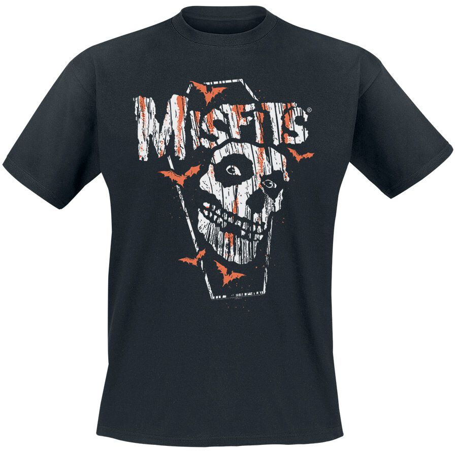 Misfits Orange Bats T-Shirt schwarz in XXL