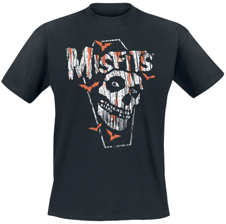 Misfits - Orange Bats - T-Shirt - schwarz