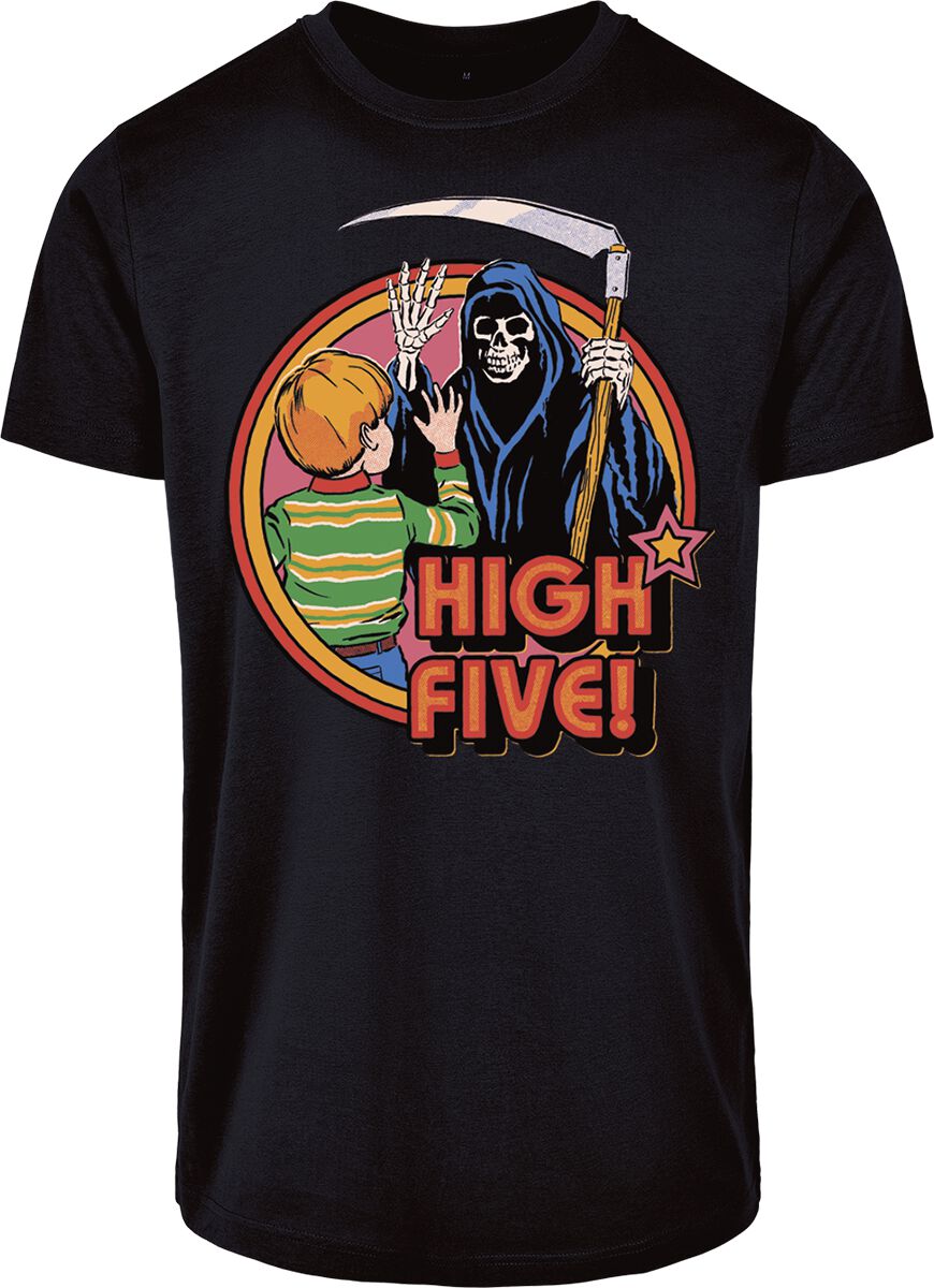 High Five T-Shirt schwarz von Steven Rhodes