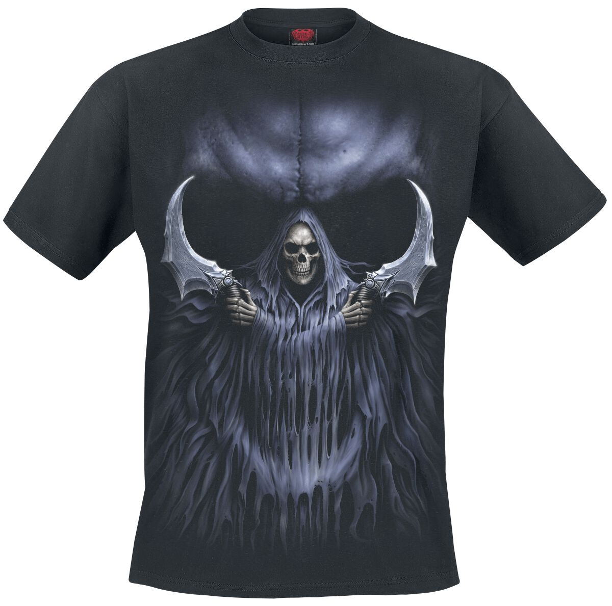 Spiral Double Death T-Shirt schwarz in XL