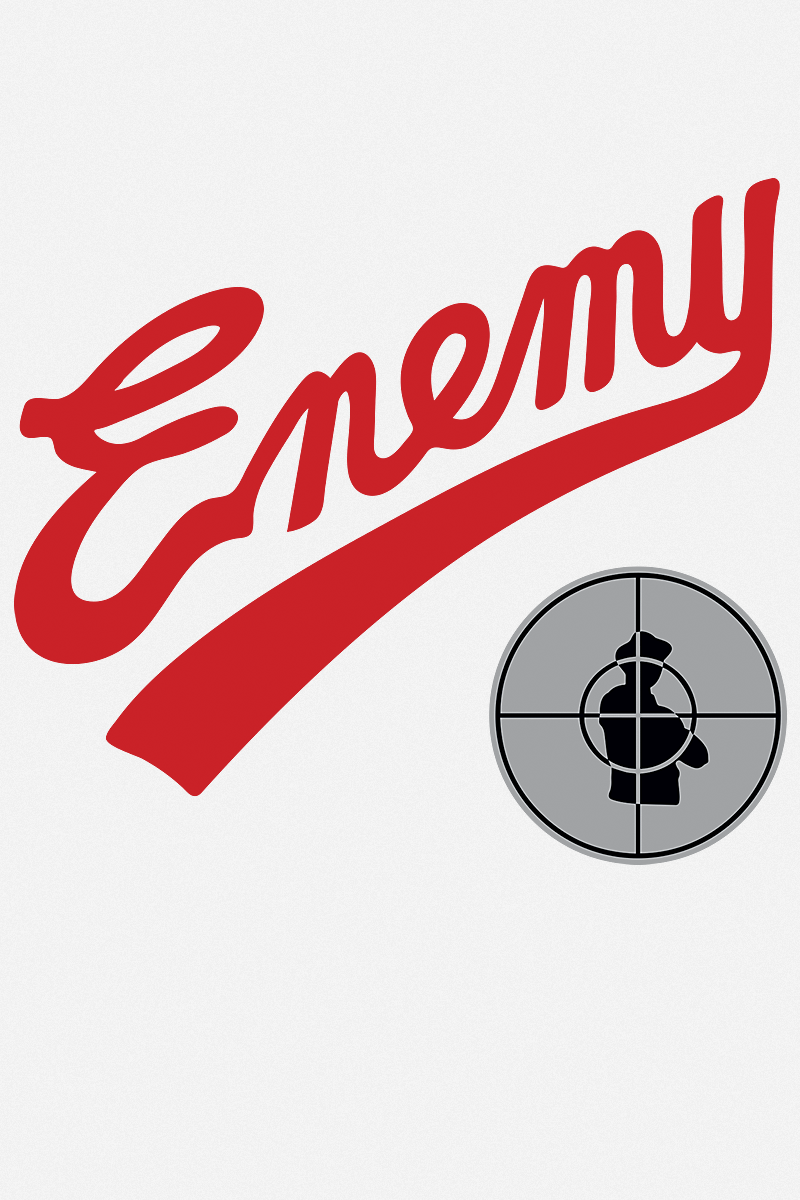 Public Enemy Enemy Target T-Shirt weiß