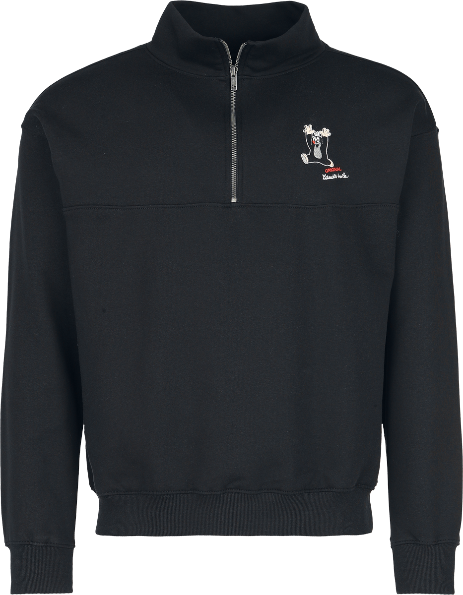 The Mole  Sweatshirt - The Little Mole - Half-zip Jumper - for Men - black