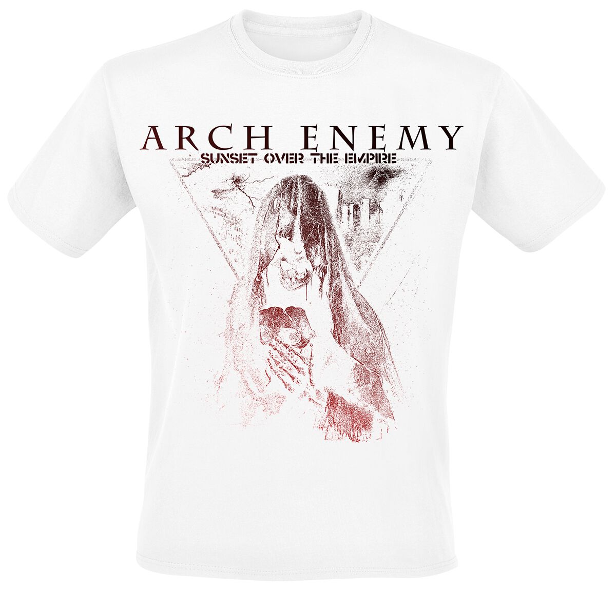 T-Shirt Manches courtes de Arch Enemy - Sunset Over The Empire - XXL - pour Homme - blanc