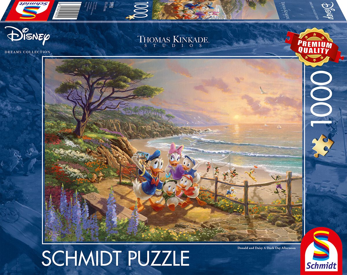 Image of Puzzle Disney di Minnie & Topolino - Thomas Kinkade Studios - Disney Dreams Collection - A Duck Day Afternoon - Unisex - multicolore