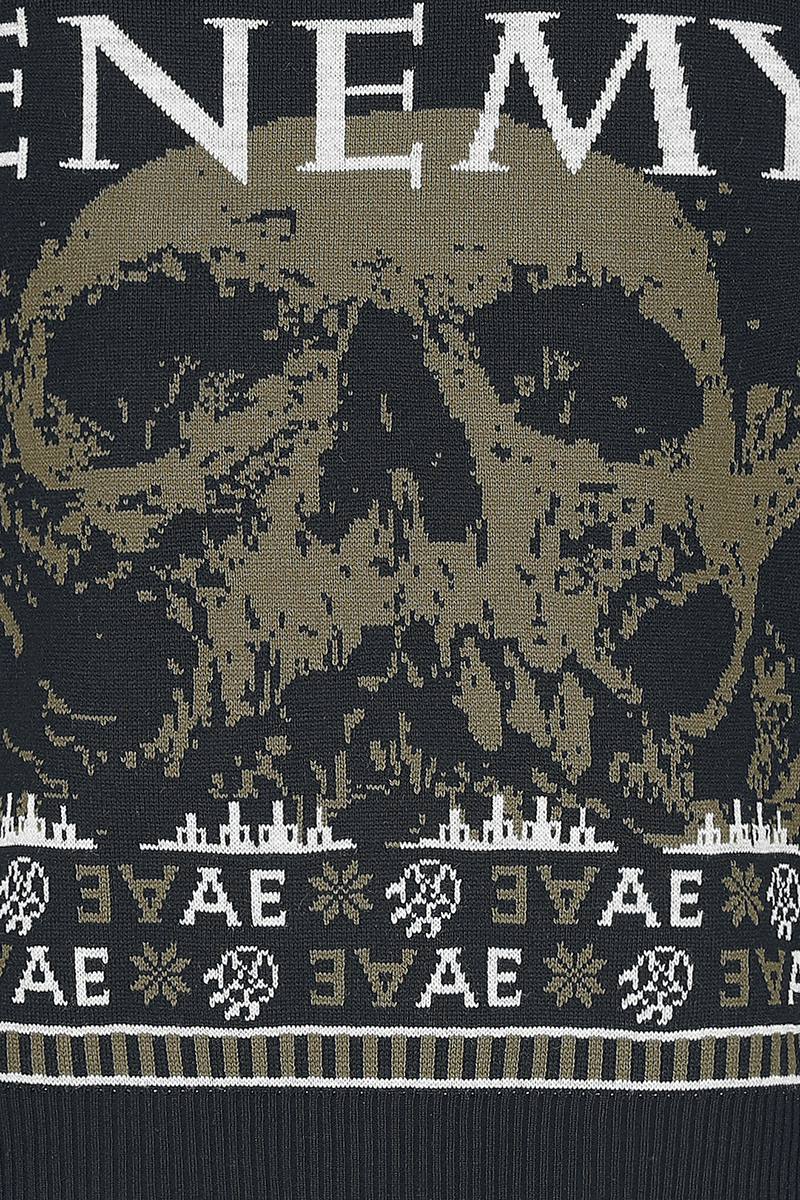 Arch Enemy Holiday Sweater 2022 Weihnachtspullover multicolor