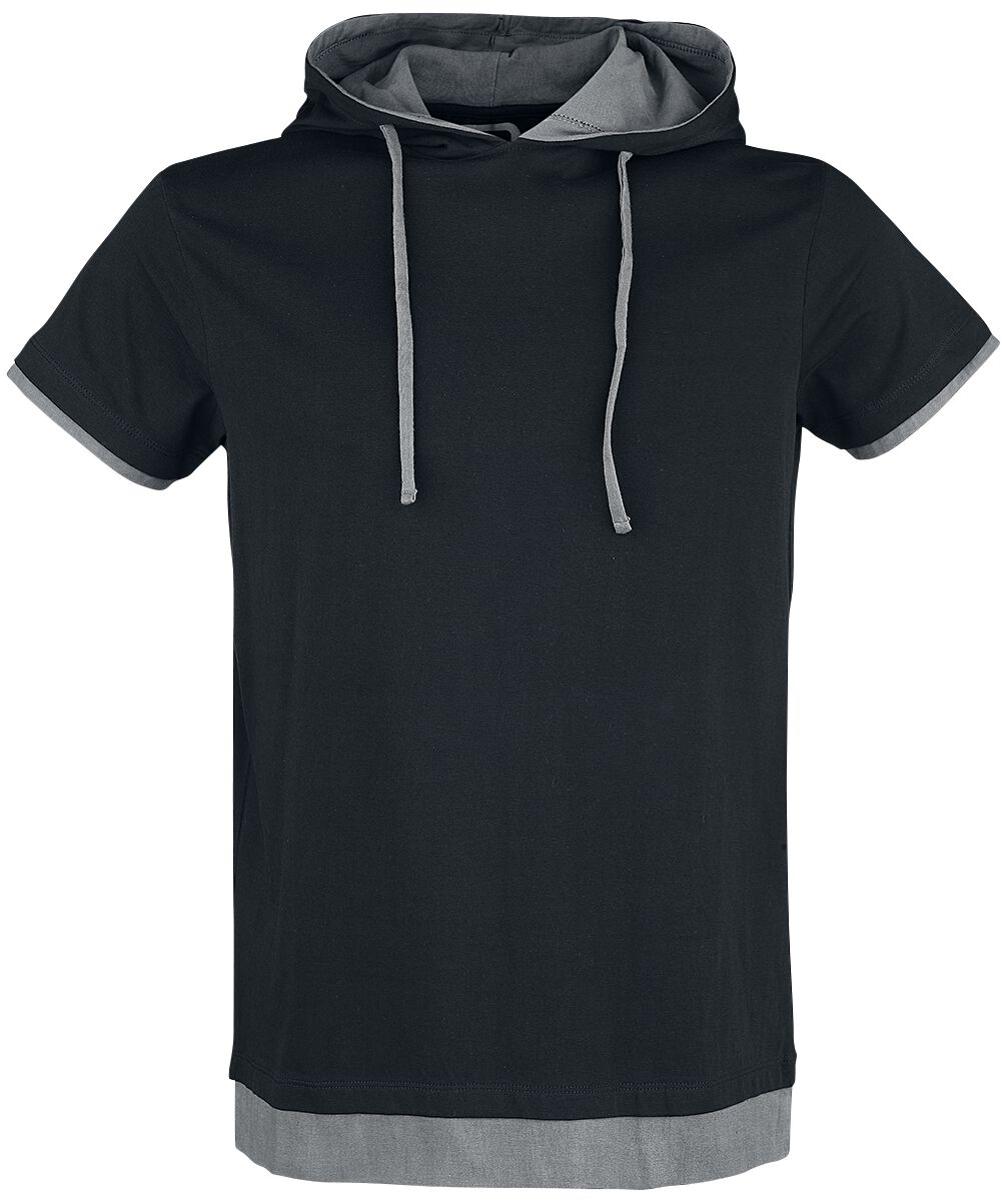 RED by EMP T-shirt - Double-Layer Hooded T-shirt - M to XXL - for Men - black