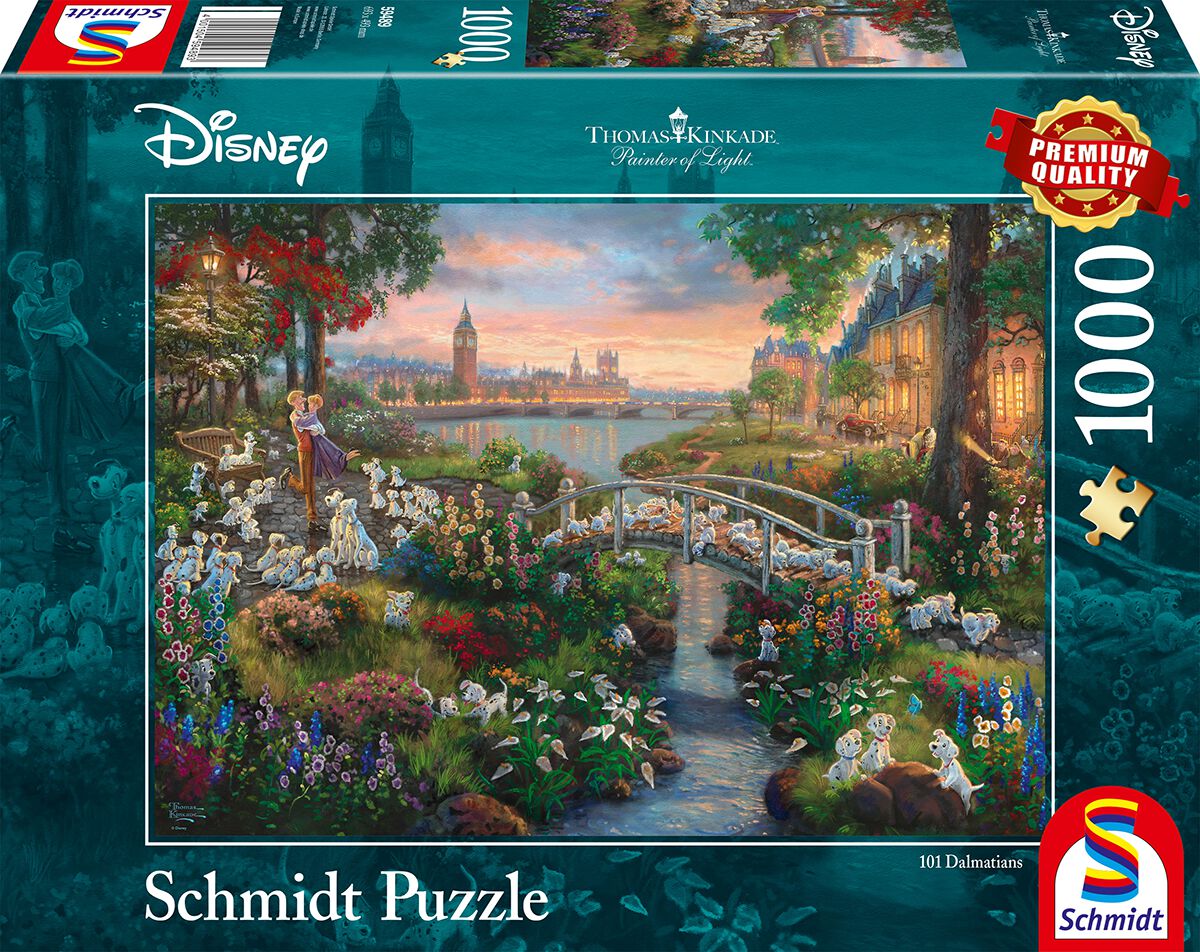 101 Dalmatiner - Disney Puzzle - Thomas Kinkade Studios - 101 Dalmatiner - multicolor  - Lizenzierter Fanartikel