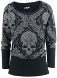 Roses & Skull Sweatshirt, Rock Rebel by EMP, Sweatshirt
