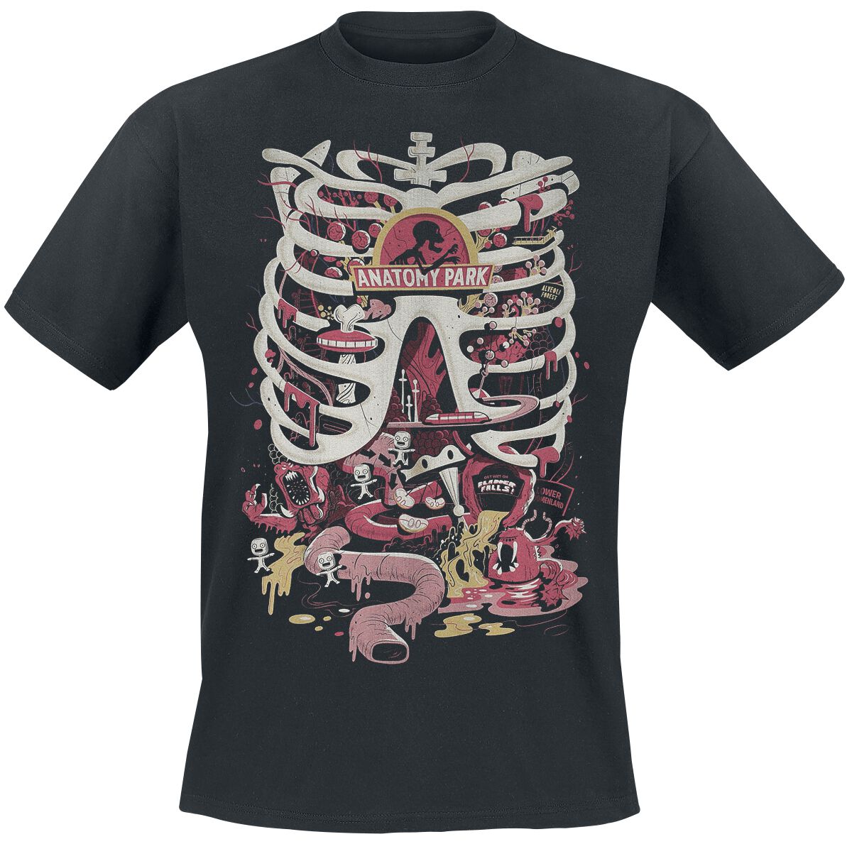 Rick And Morty Anatomy Park T-Shirt black