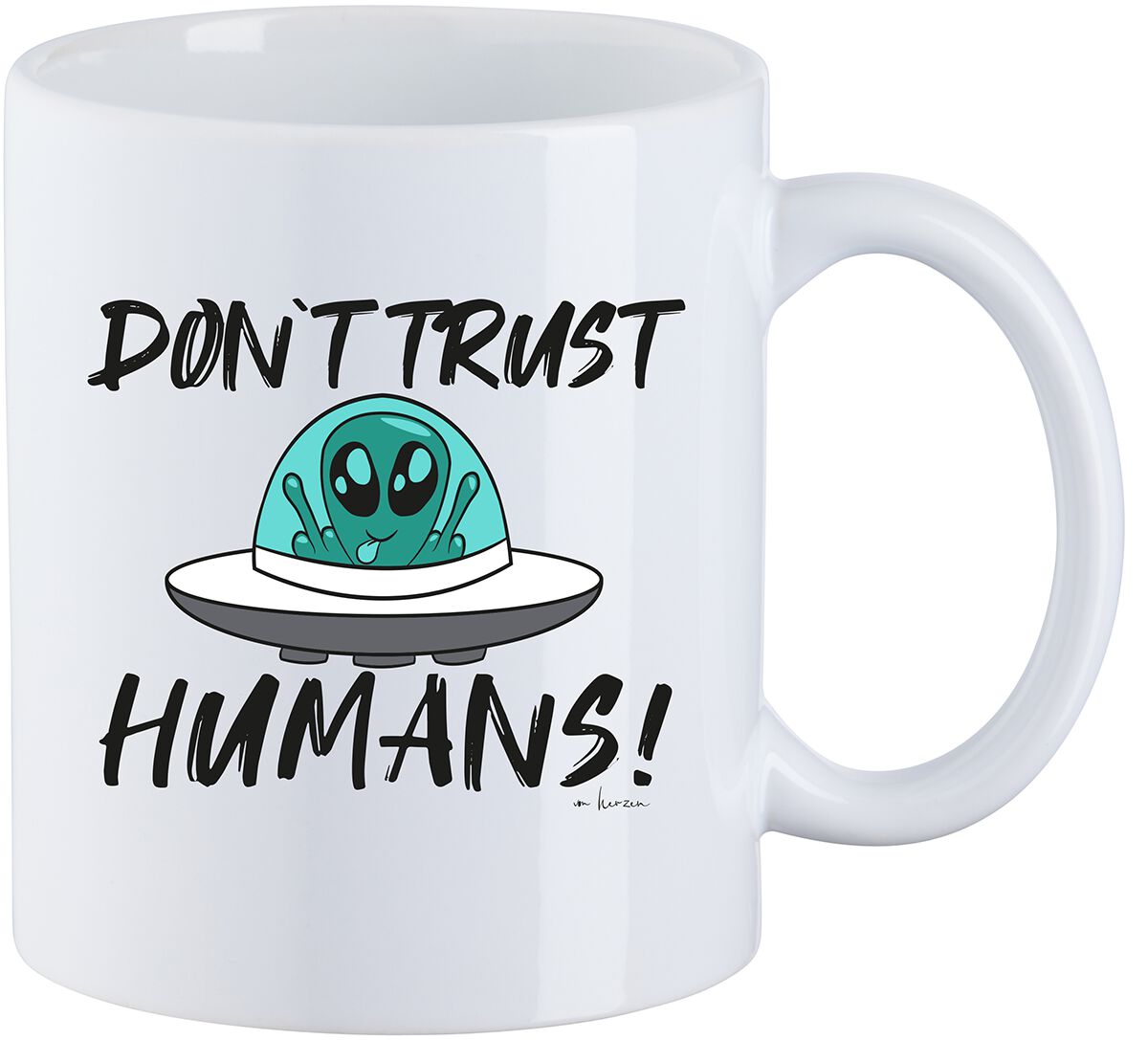 Sprüche Don’t Trust Humans Tasse weiß Sprüche Don’t Trust Humans Tasse weiß