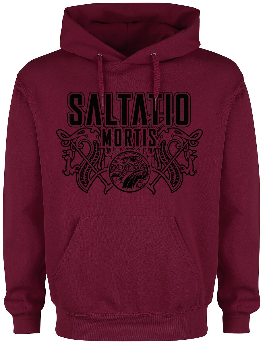Saltatio Mortis Kapuzenpullover - Viking Logo - S bis XXL - für Männer - Größe M - rot  - Lizenziertes Merchandise!