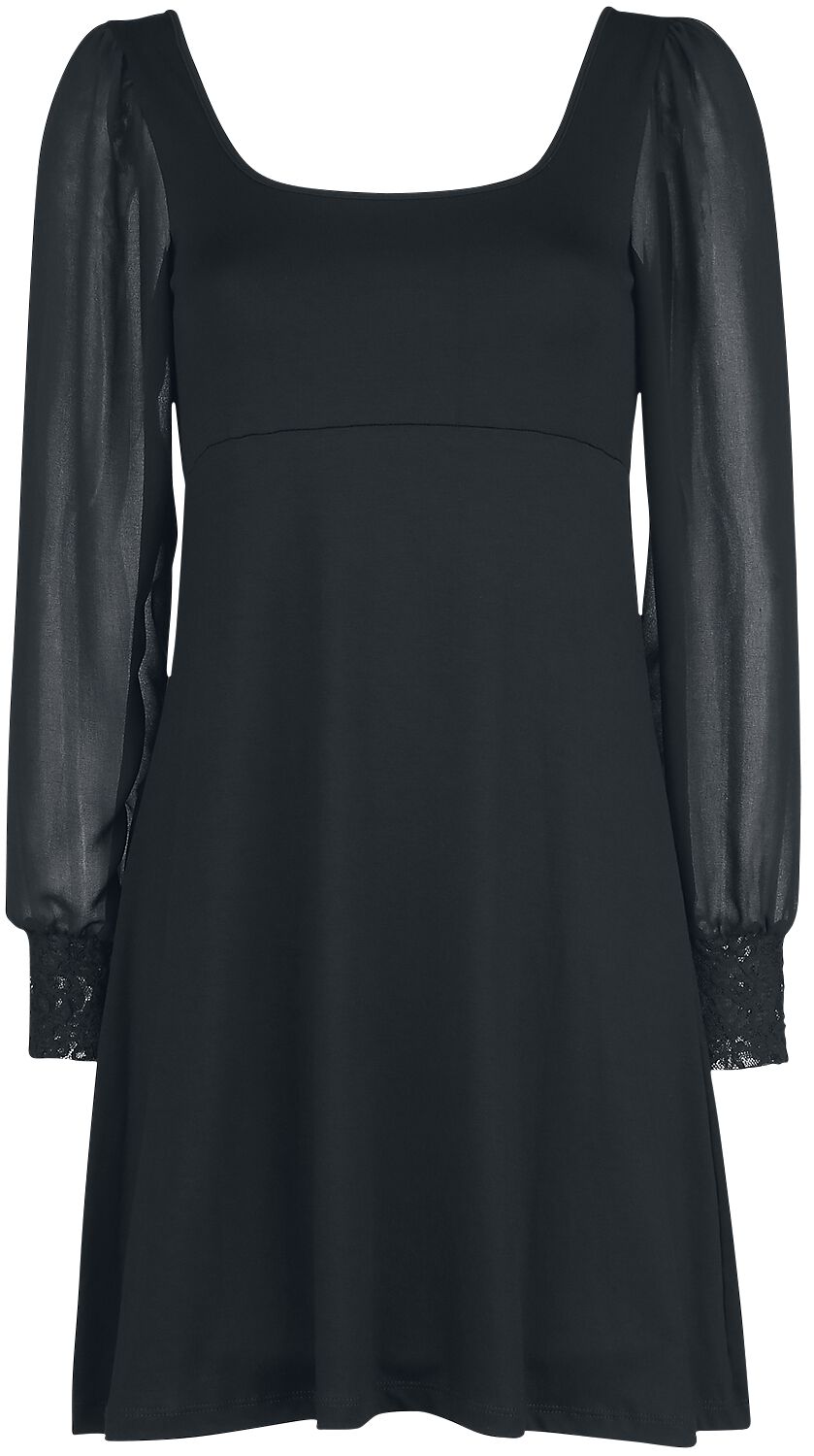 Outer Vision - Gothic Kurzes Kleid - Dress Bet - S bis XXL - für Damen - Größe S - schwarz