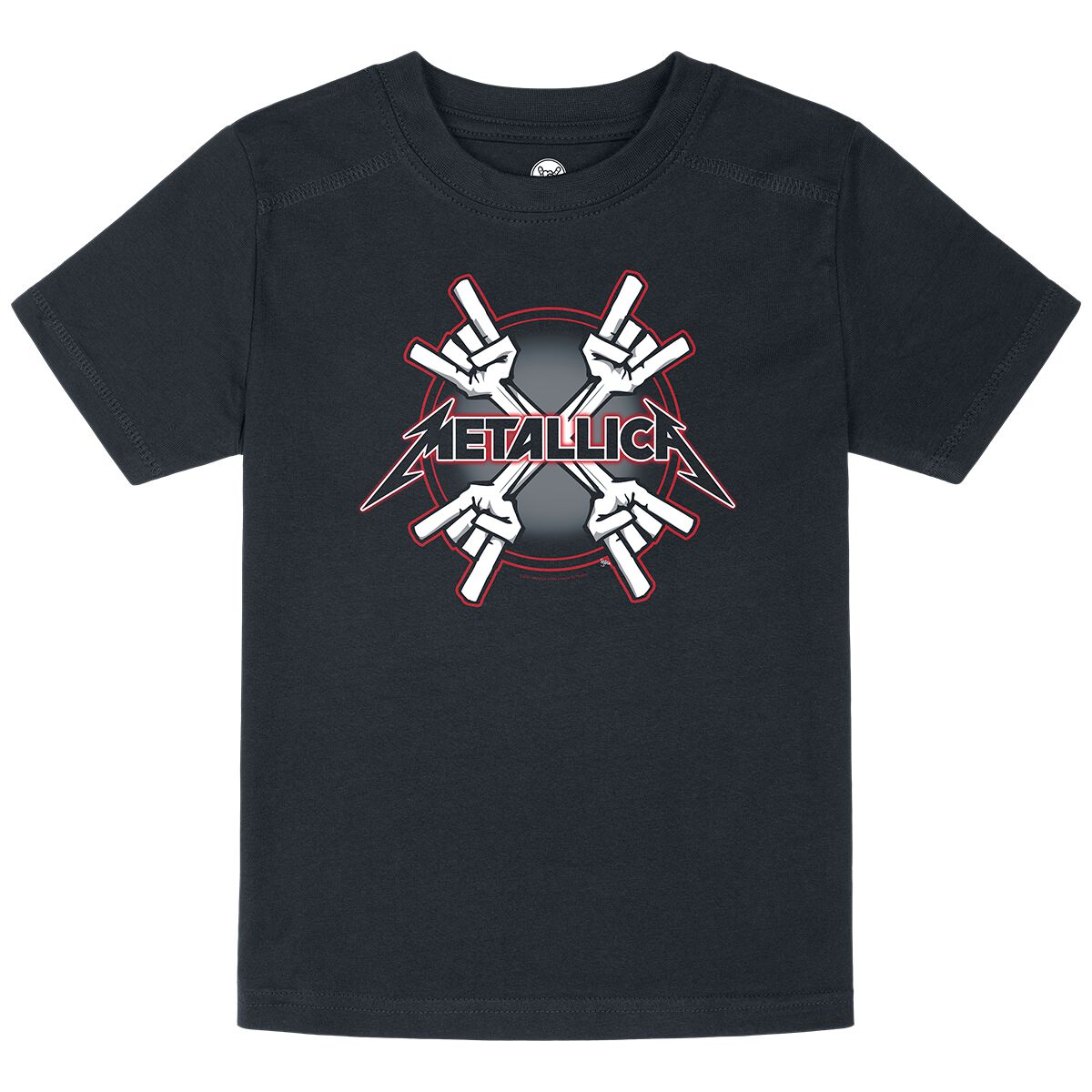 Metallica Metal-Kids - Crosshorns T-Shirt schwarz in 140