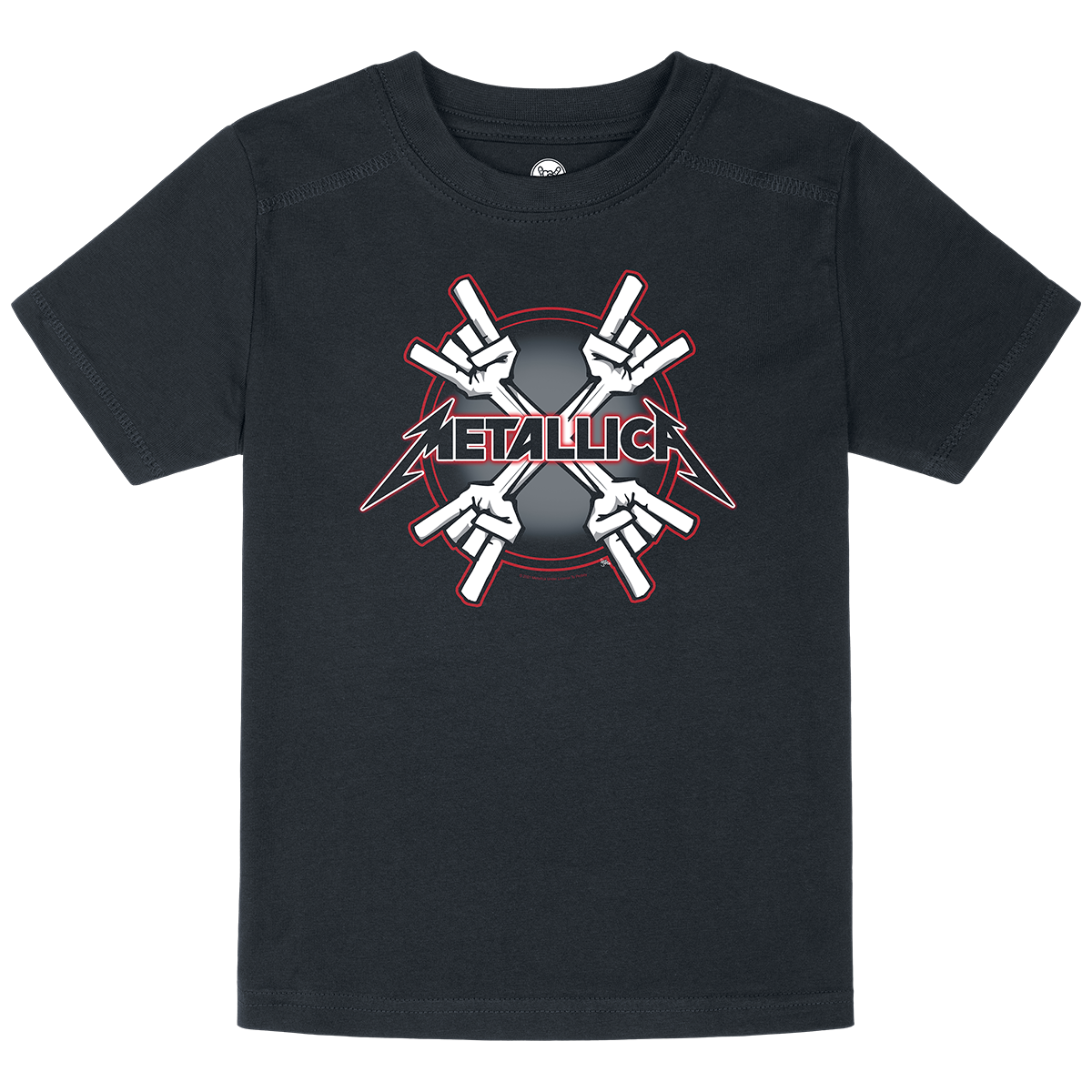Metallica - Metal-Kids - Crosshorns - T-Shirt - schwarz