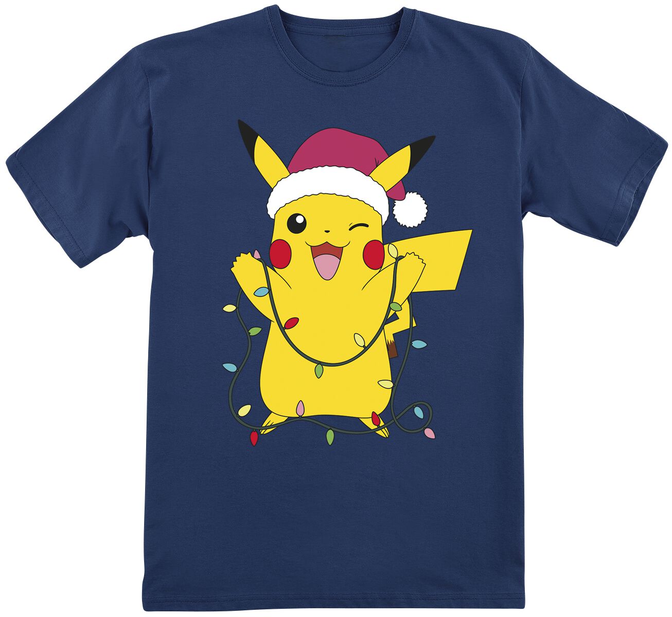 Pokémon Pikachu - Xmas T-Shirt blue
