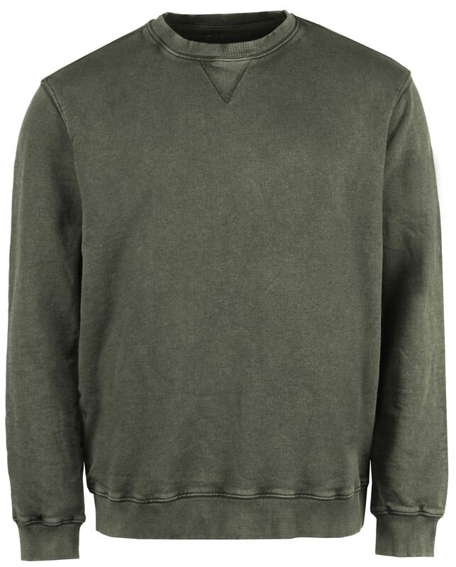 Indicode Sweatshirts - INELIAH SWEAT Crew Neck - S tot XXL - voor Mannen - olijf