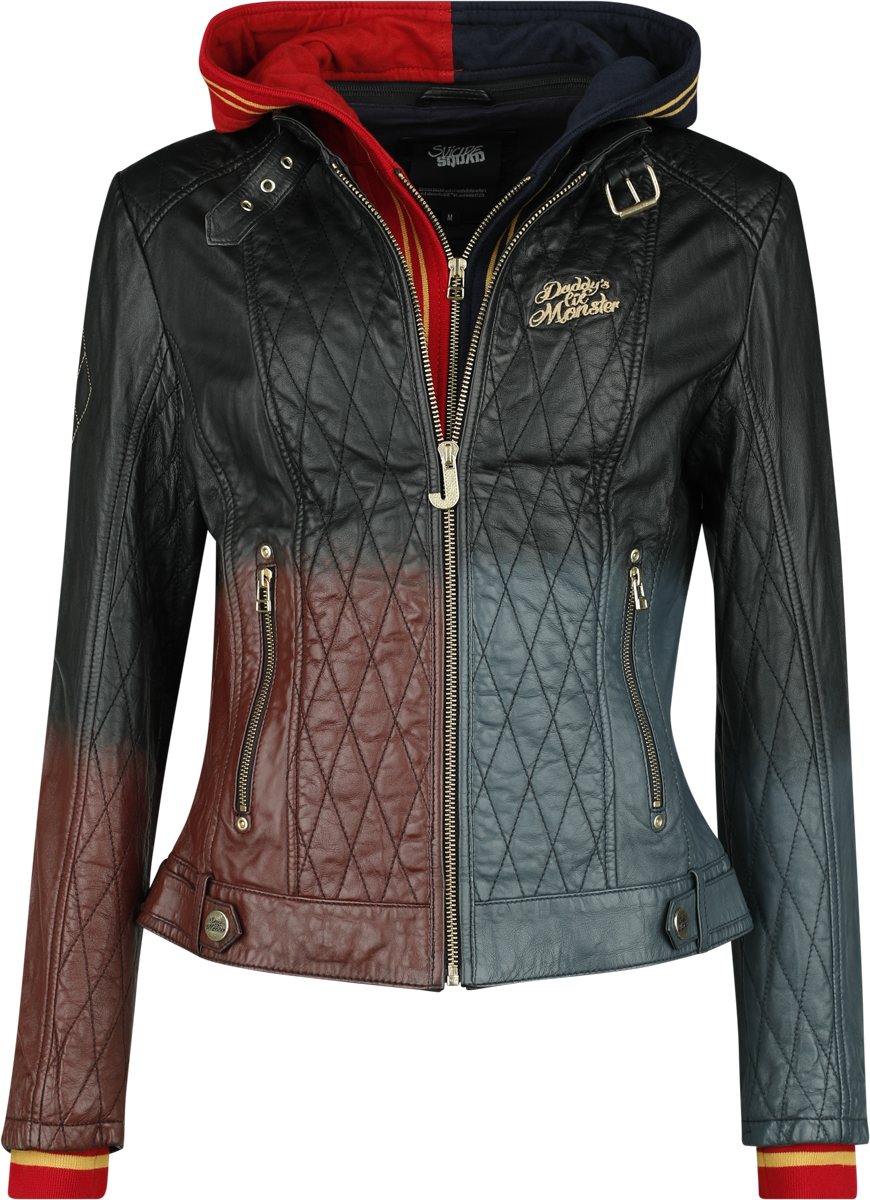 Suicide Squad – DC Comics Lederjacke – Harley Quinn – Daddy’s Lil‘ Monster – XS bis 3XL – für Damen – Größe L – multicolor – EMP exklusives Suicide Squad – DC Comics Lederjacke – Harley Quinn – Daddy’s Lil‘ Monster – XS bis 3XL – für Damen – Größe L – multicolor – EMP exklusives