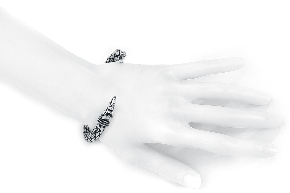 URBANTIMBER Hugin und Munin Armreif silberfarben